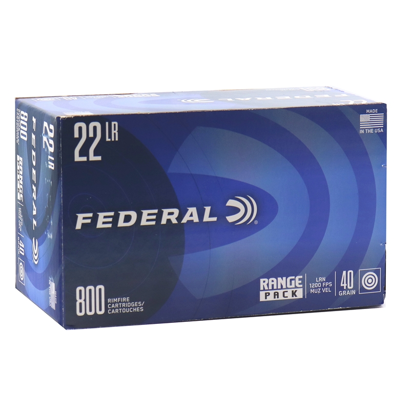729B800 - Federal .22LR 40gr LRN Range Pack 800ct
