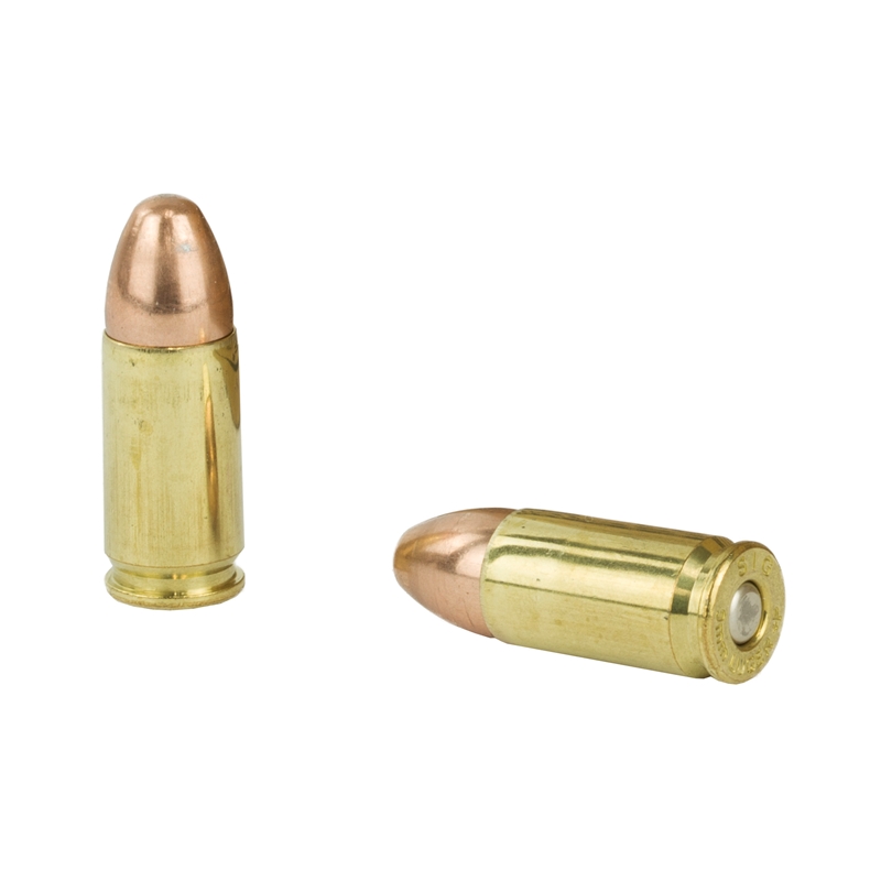 Sig Sauer Elite M17 Military Grade 9mm 124gr FMJ +P Elite Ball (50ct)